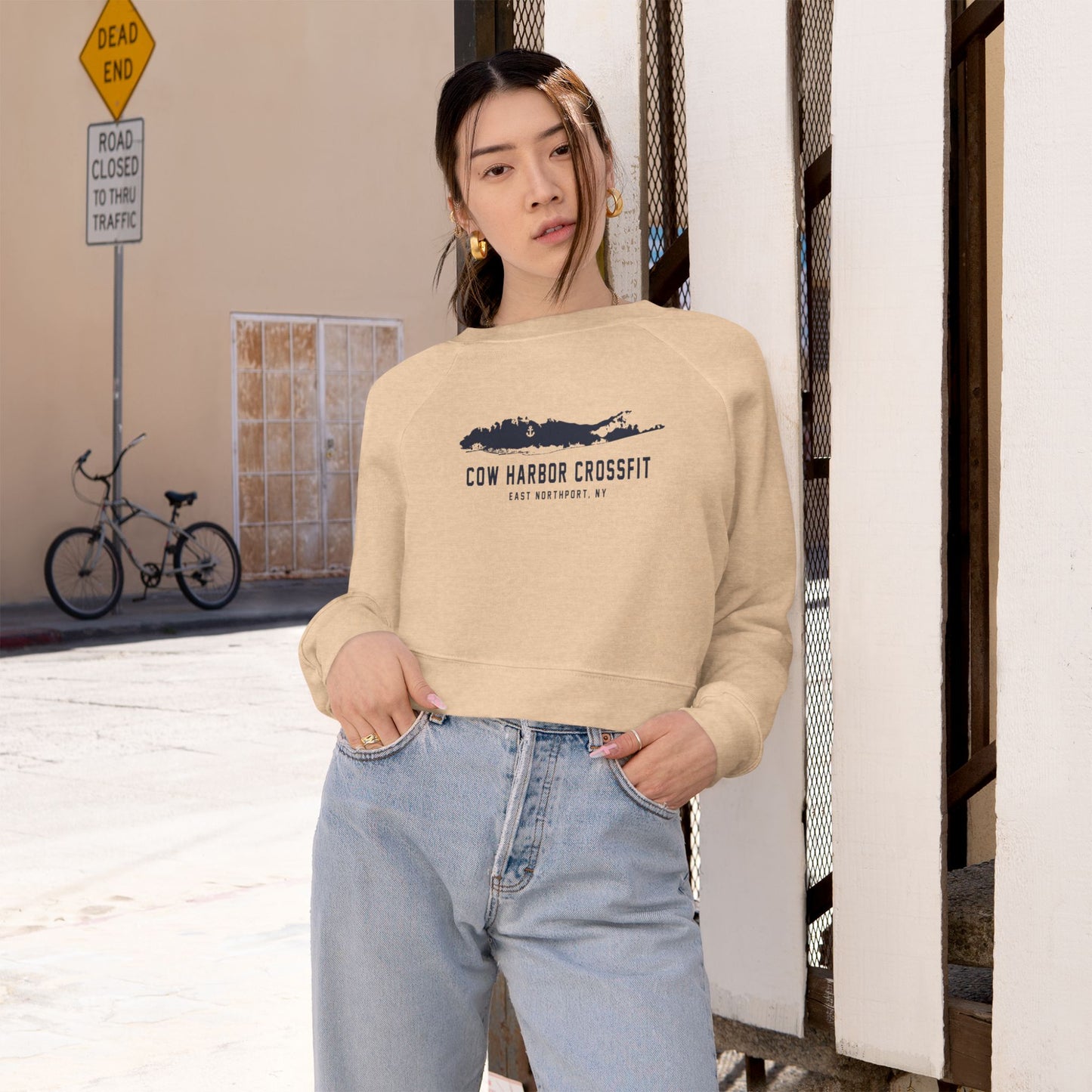 Island Cropped Fleece Pullover