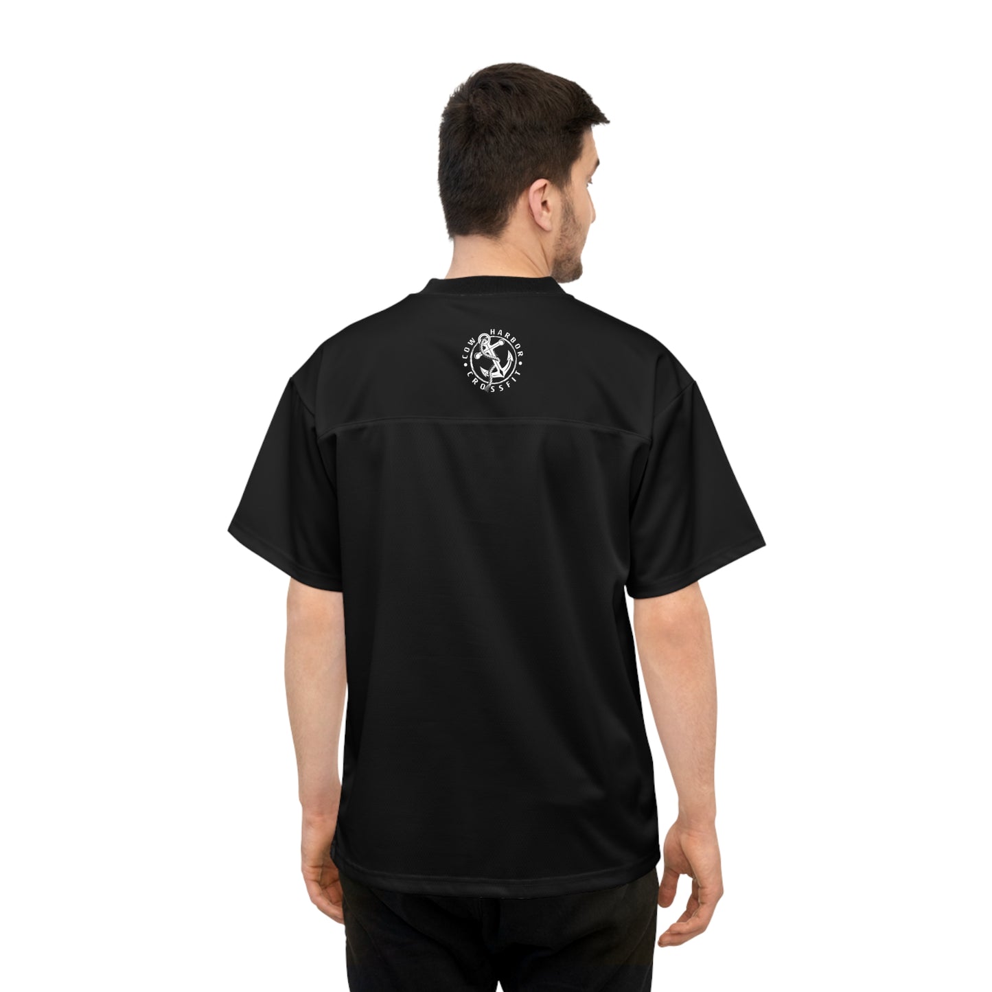 Gang Green Football Jersey in Black
