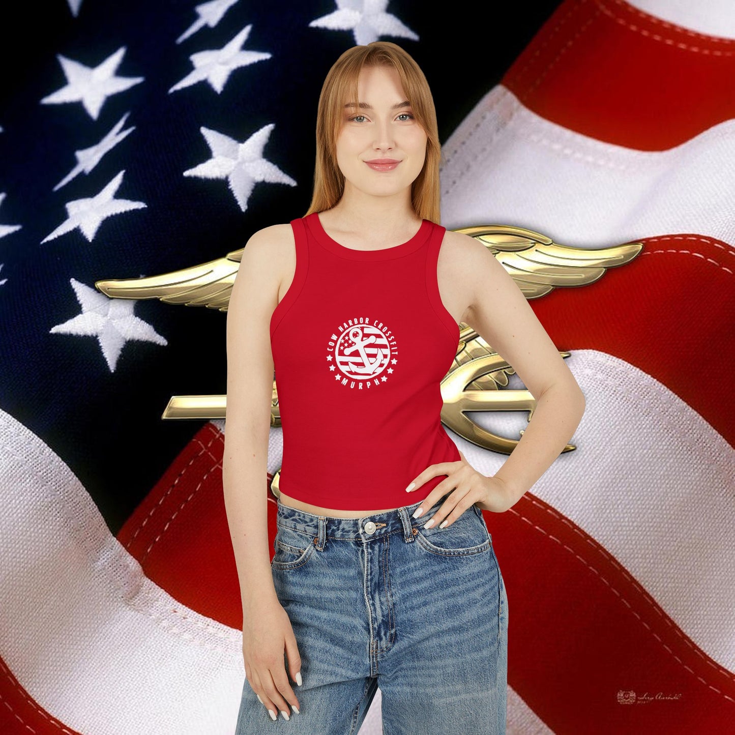Murph Micro Rib Racer Tank Top