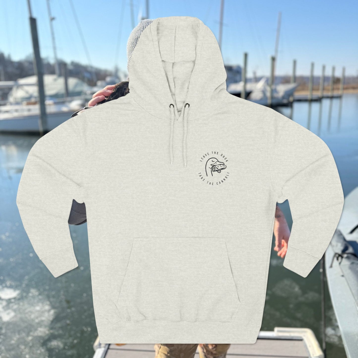 Embroidered LTD Three-Panel Fleece Hoodie