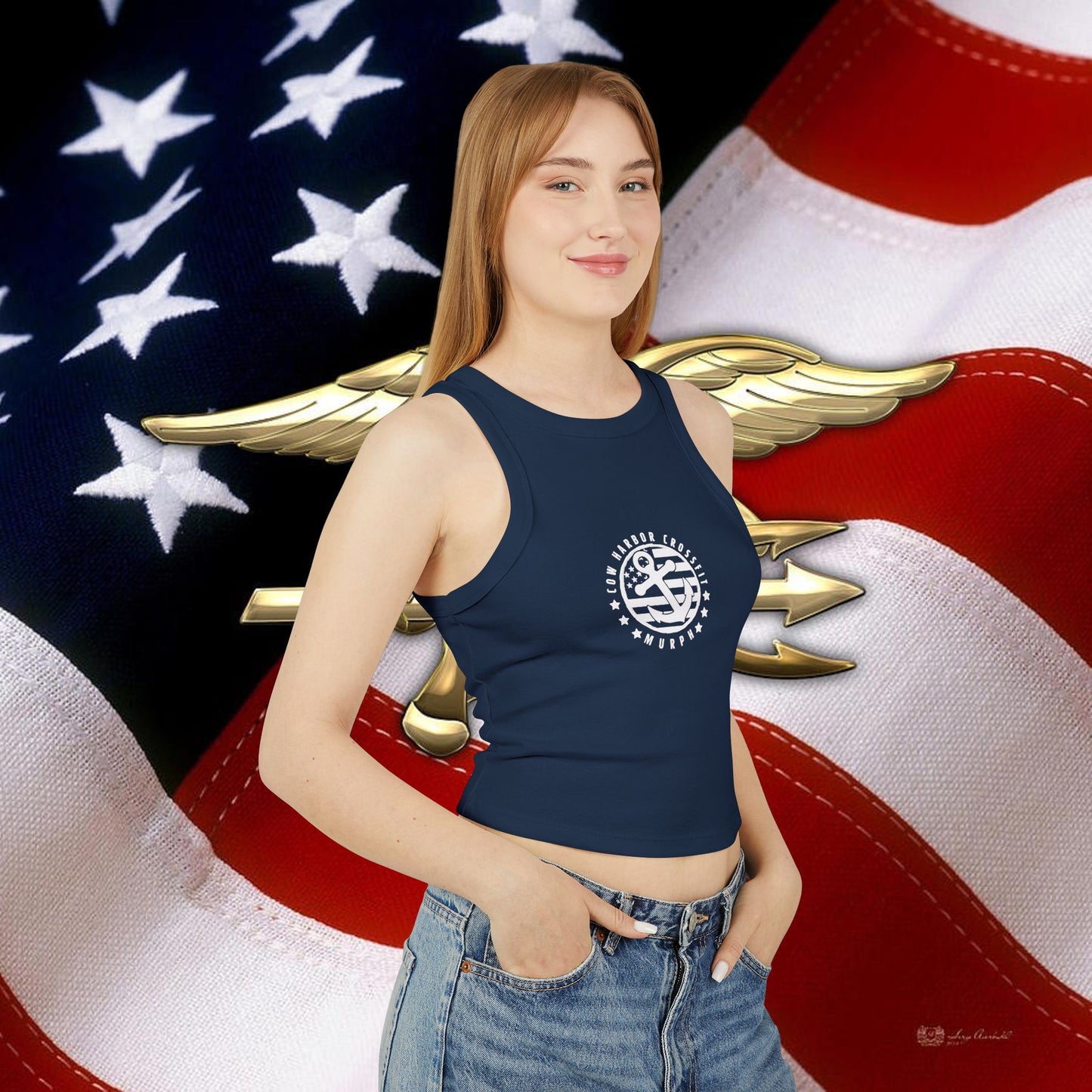 Murph Micro Rib Racer Tank Top