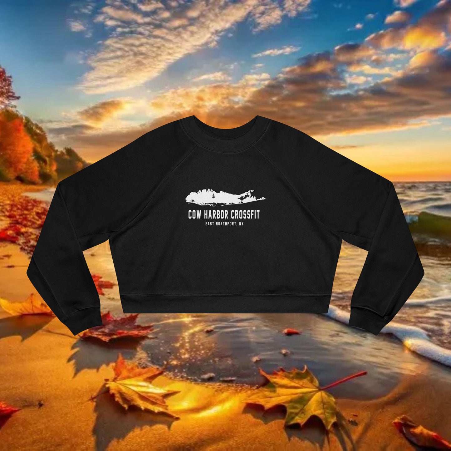 Island Cropped Fleece Pullover