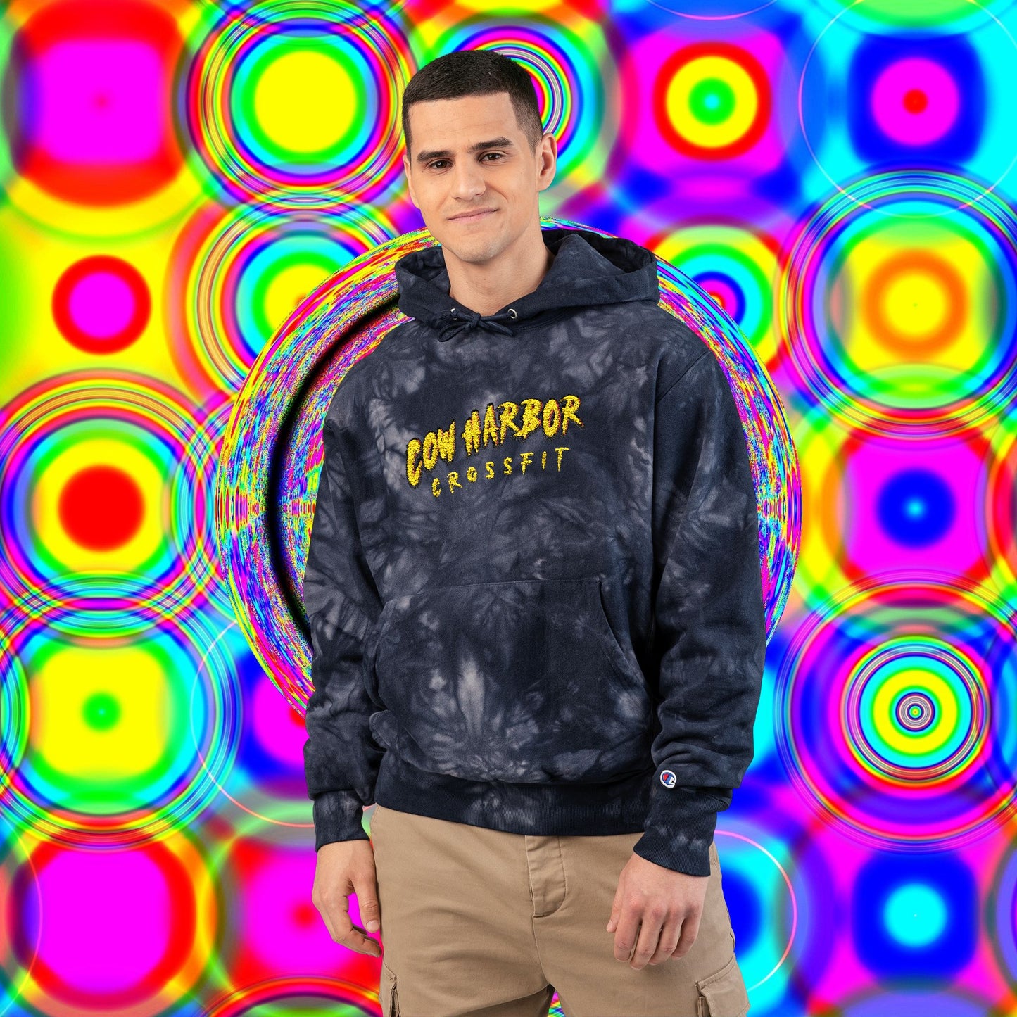 Embroidered CHCF Tie-Dye Champion Hoodie