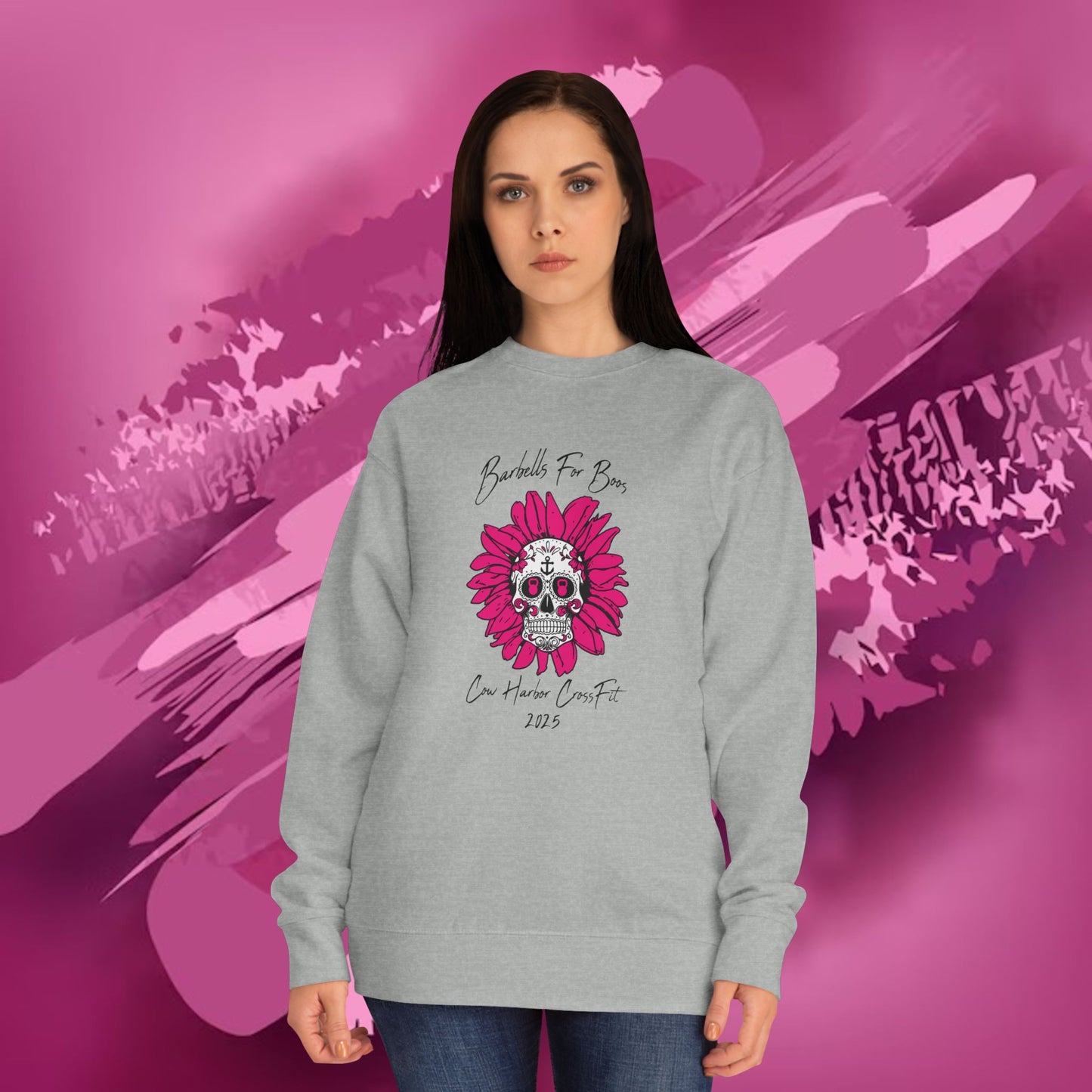 Barbells for Boos 2025 Skull Crew Sweatshirt
