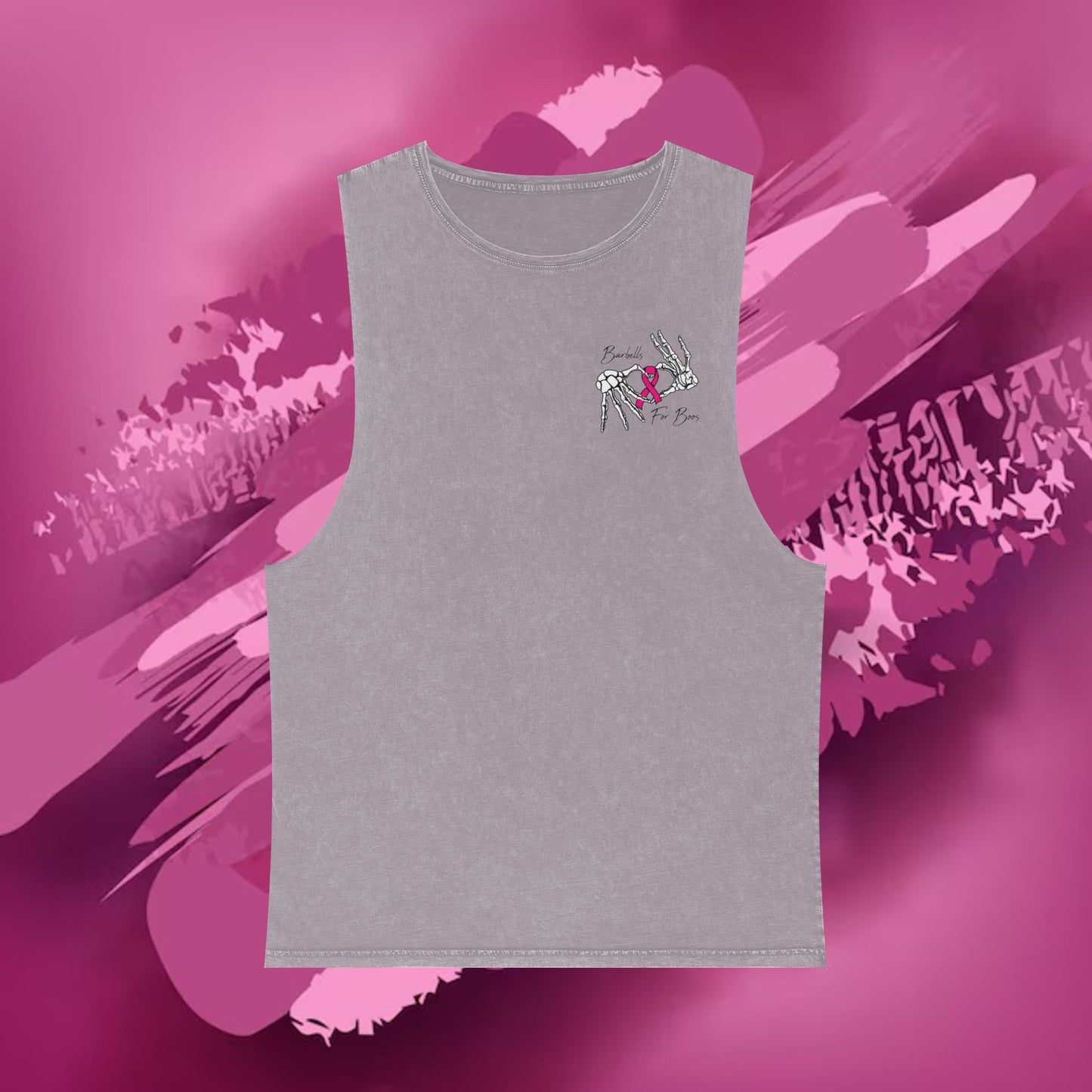 Barbells for Boos Stonewash Tank Top 2025