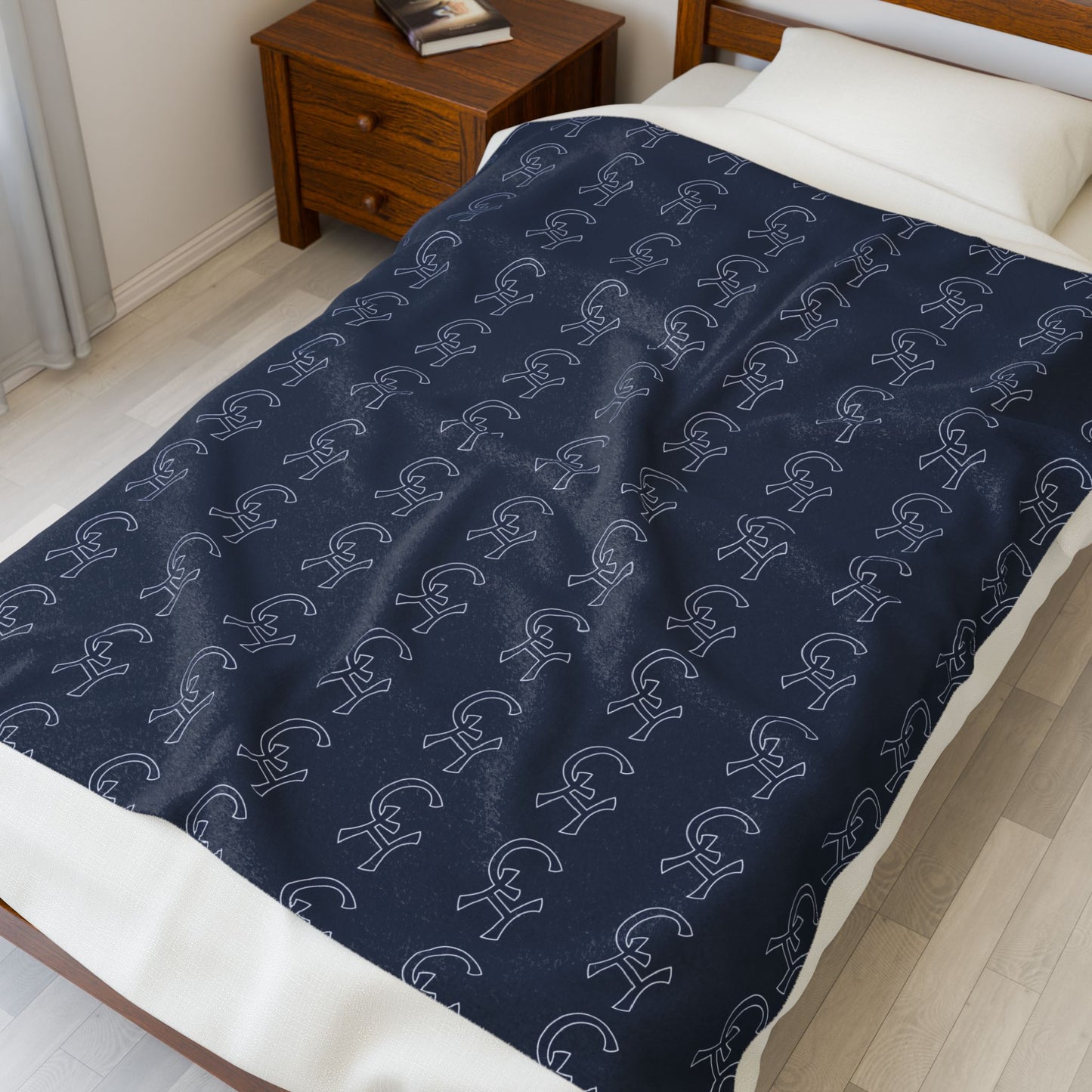 Bronx Bomber Cozy Velveteen Plush Blanket