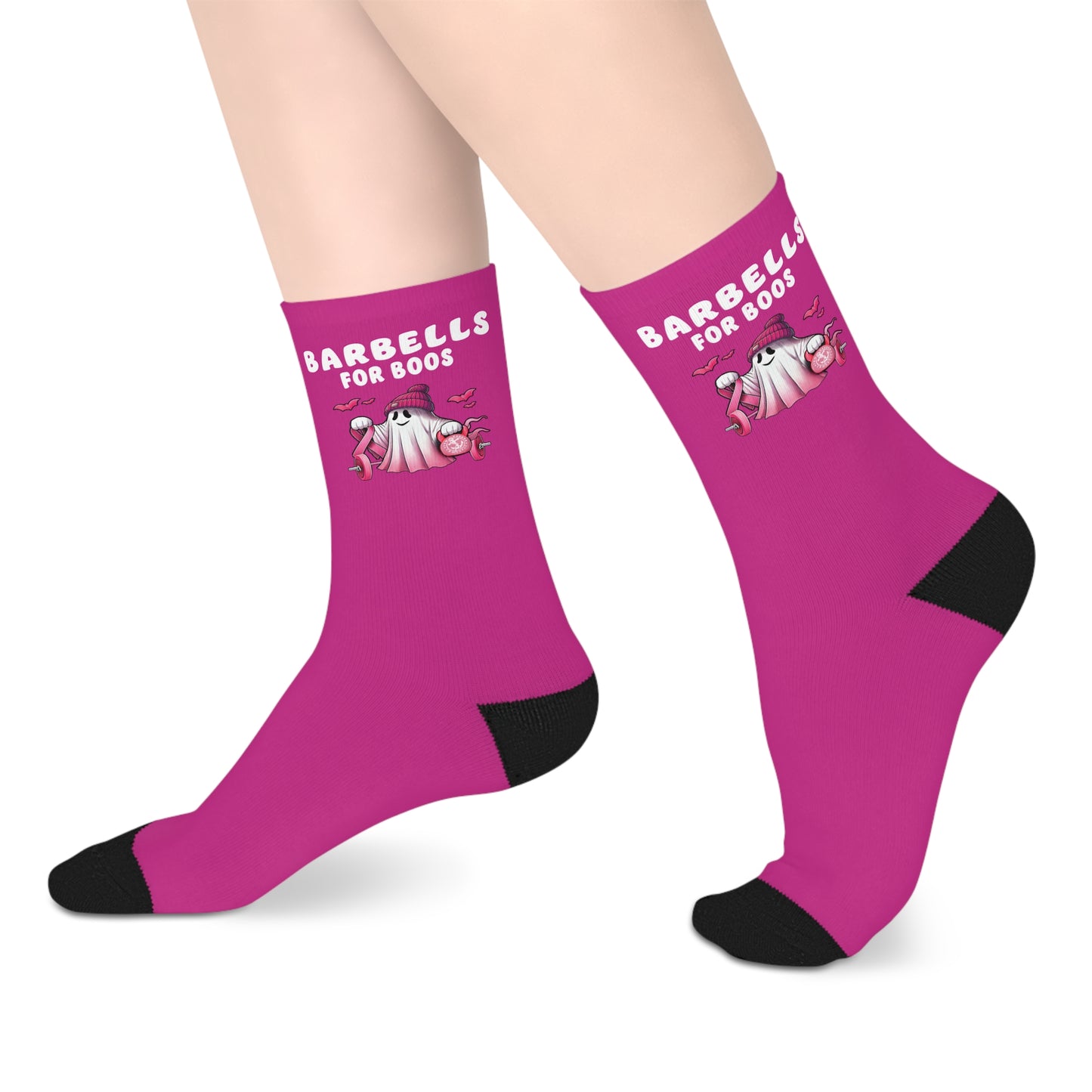 Barbells For Boos Mid-length Socks