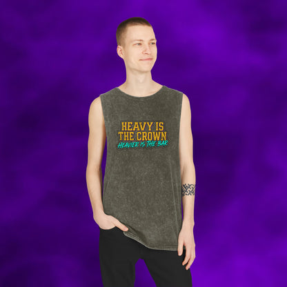 Heavier The Crown Lift Off Stonewash Tank Top