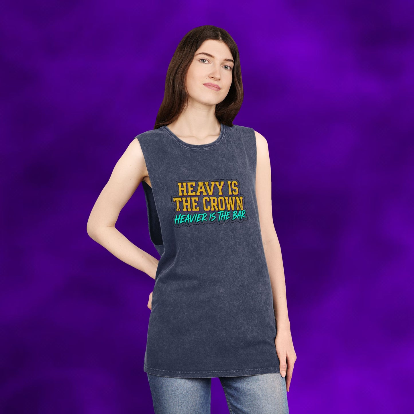 Heavier The Crown Lift Off Stonewash Tank Top