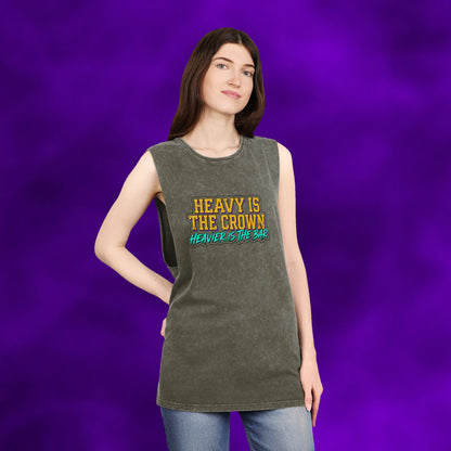 Heavier The Crown Lift Off Stonewash Tank Top