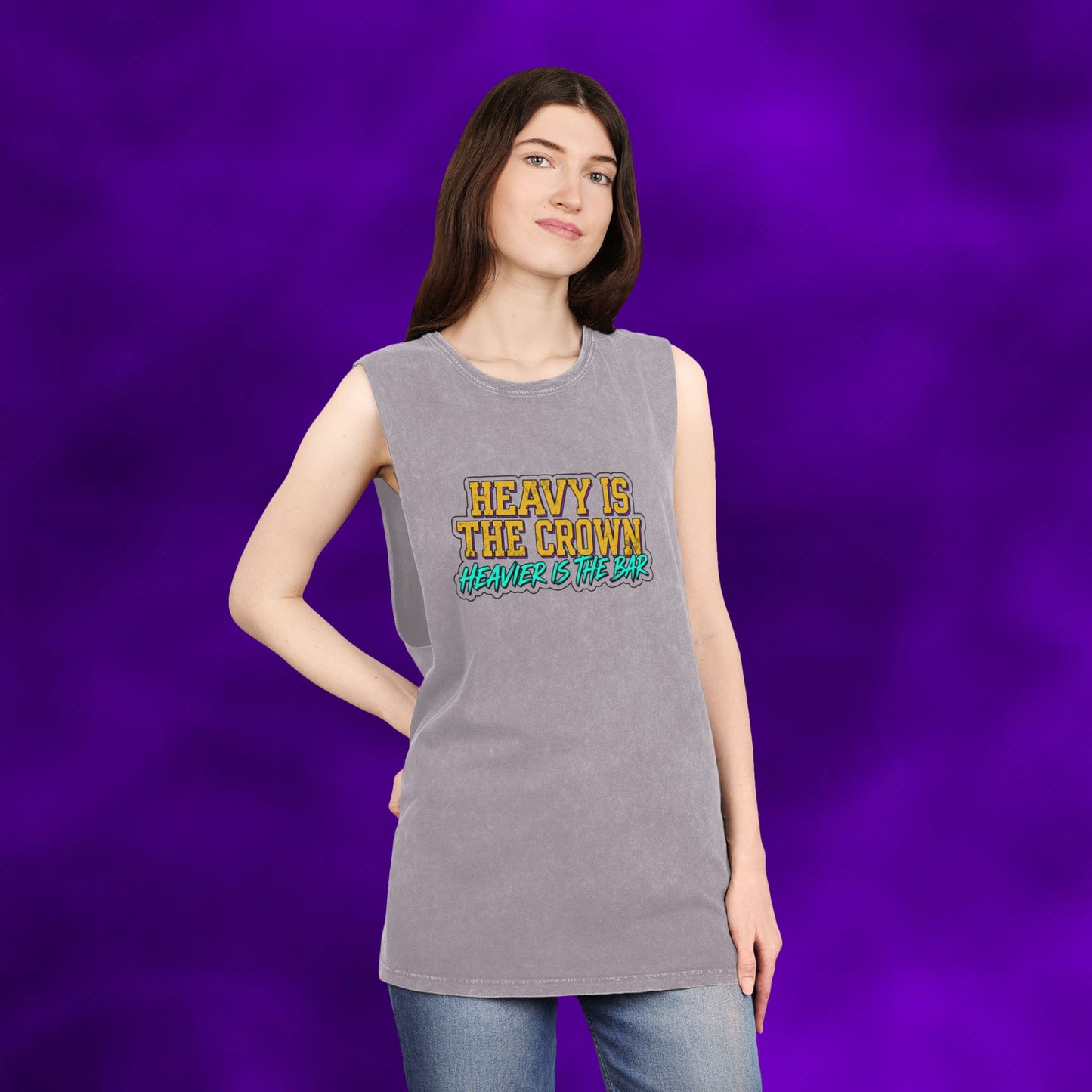 Heavier The Crown Lift Off Stonewash Tank Top