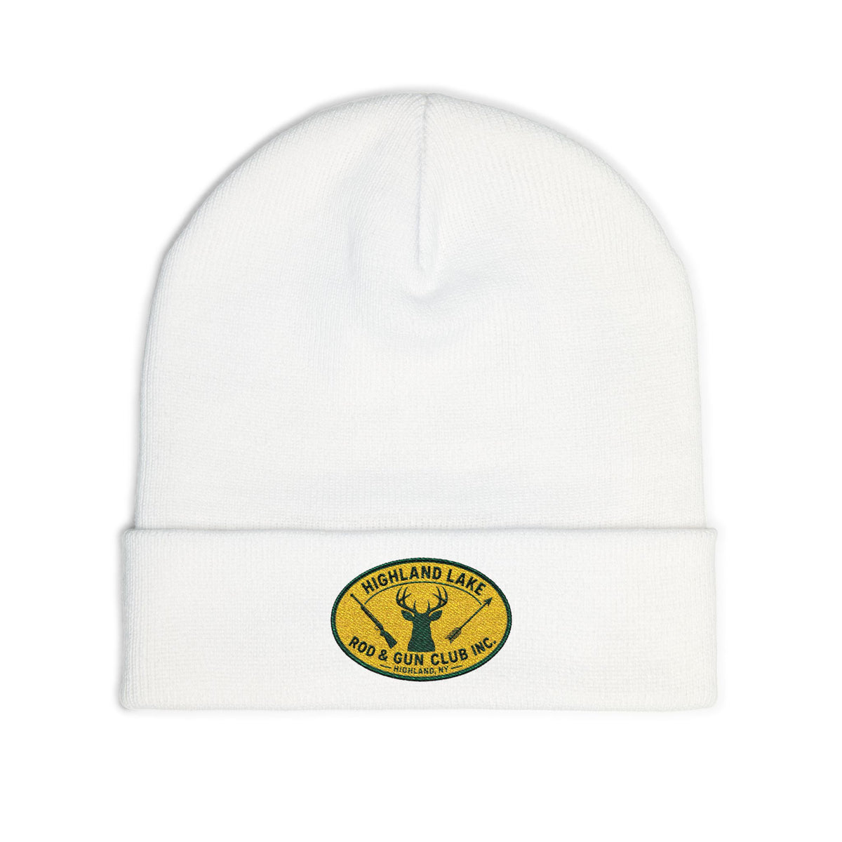 Embroidered Knit Beanie — Highland Lake Rod & Gun Club