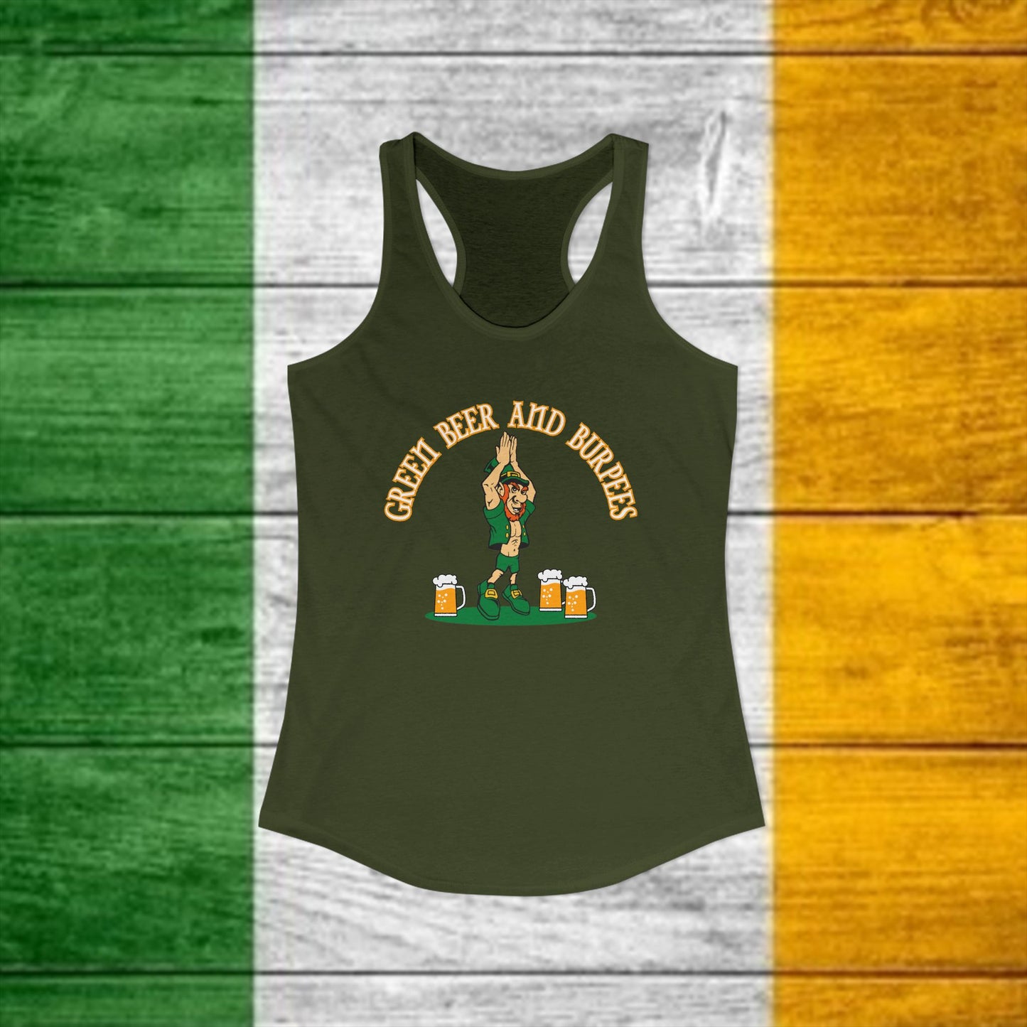 St. Paddy's Burpee Women's Racerback Tank