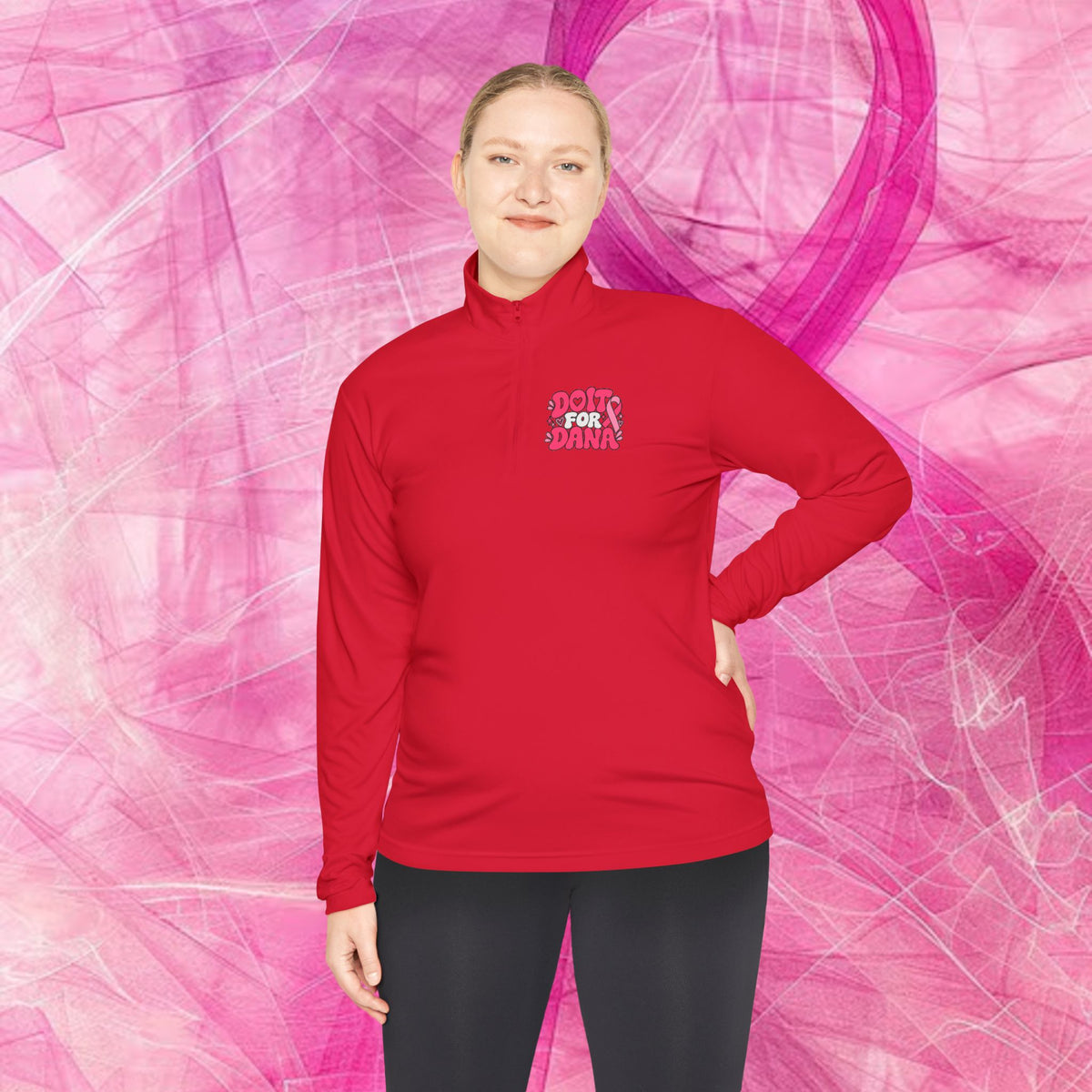 'Do it For Dana' Quarter-Zip Pullover — "No One Fights Alone"