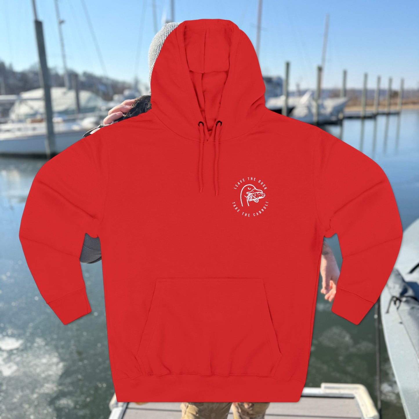 Embroidered LTD Three-Panel Fleece Hoodie