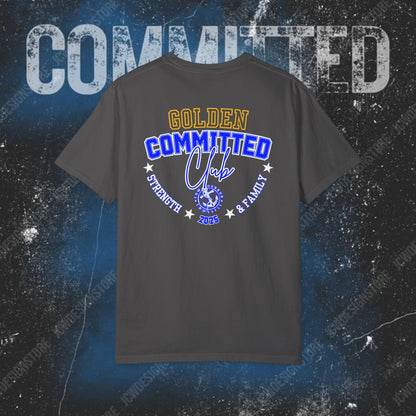 GOLDEN Committed Club T-Shirt — 100% pre-shrunk ring-spun cotton and heavy-weight construction