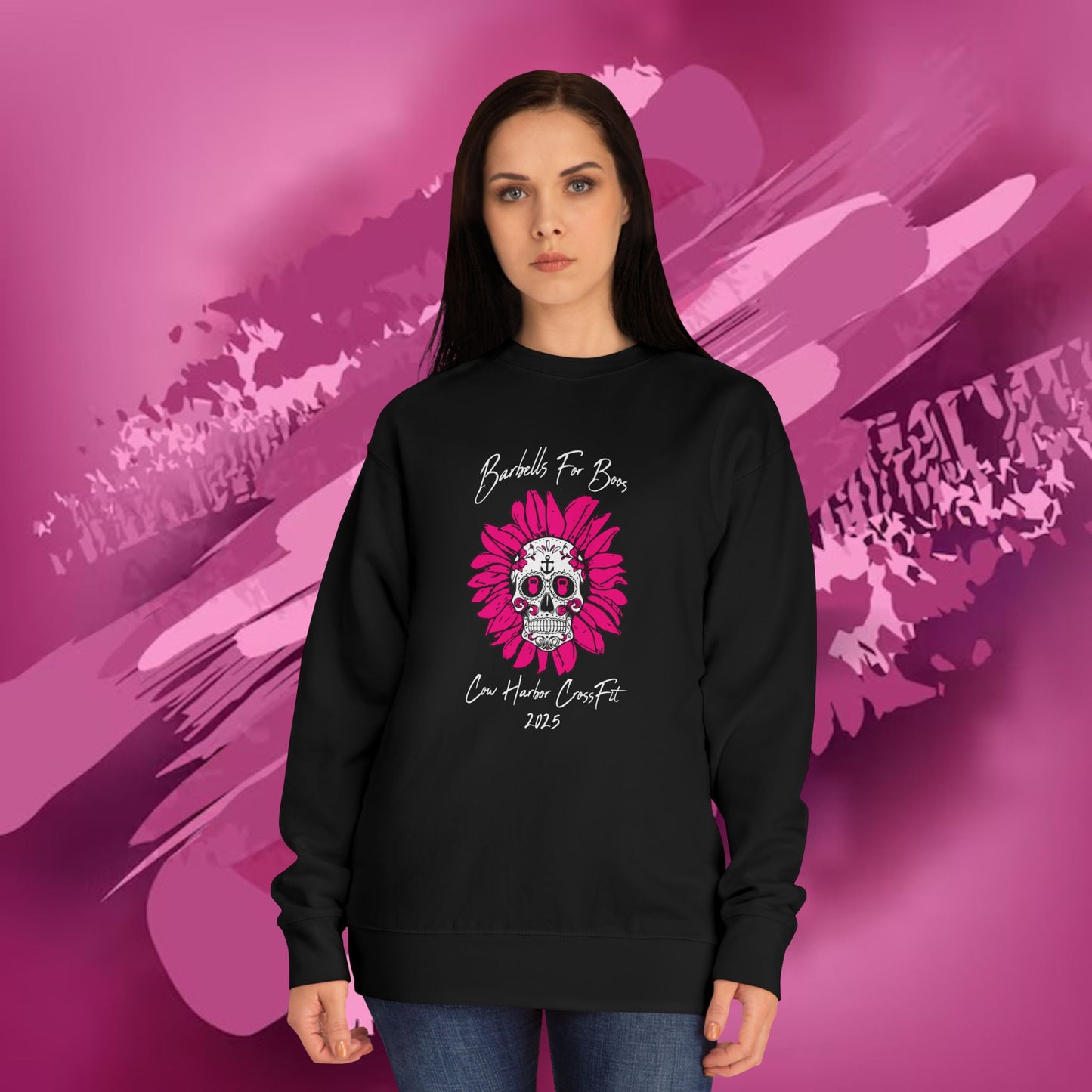 Barbells for Boos 2025 Skull Crew Sweatshirt