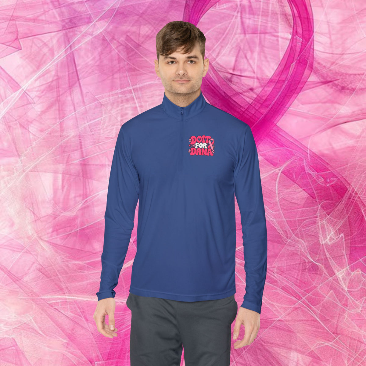 'Do it For Dana' Quarter-Zip Pullover — "No One Fights Alone"