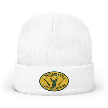 Embroidered Knit Beanie — Highland Lake Rod & Gun Club