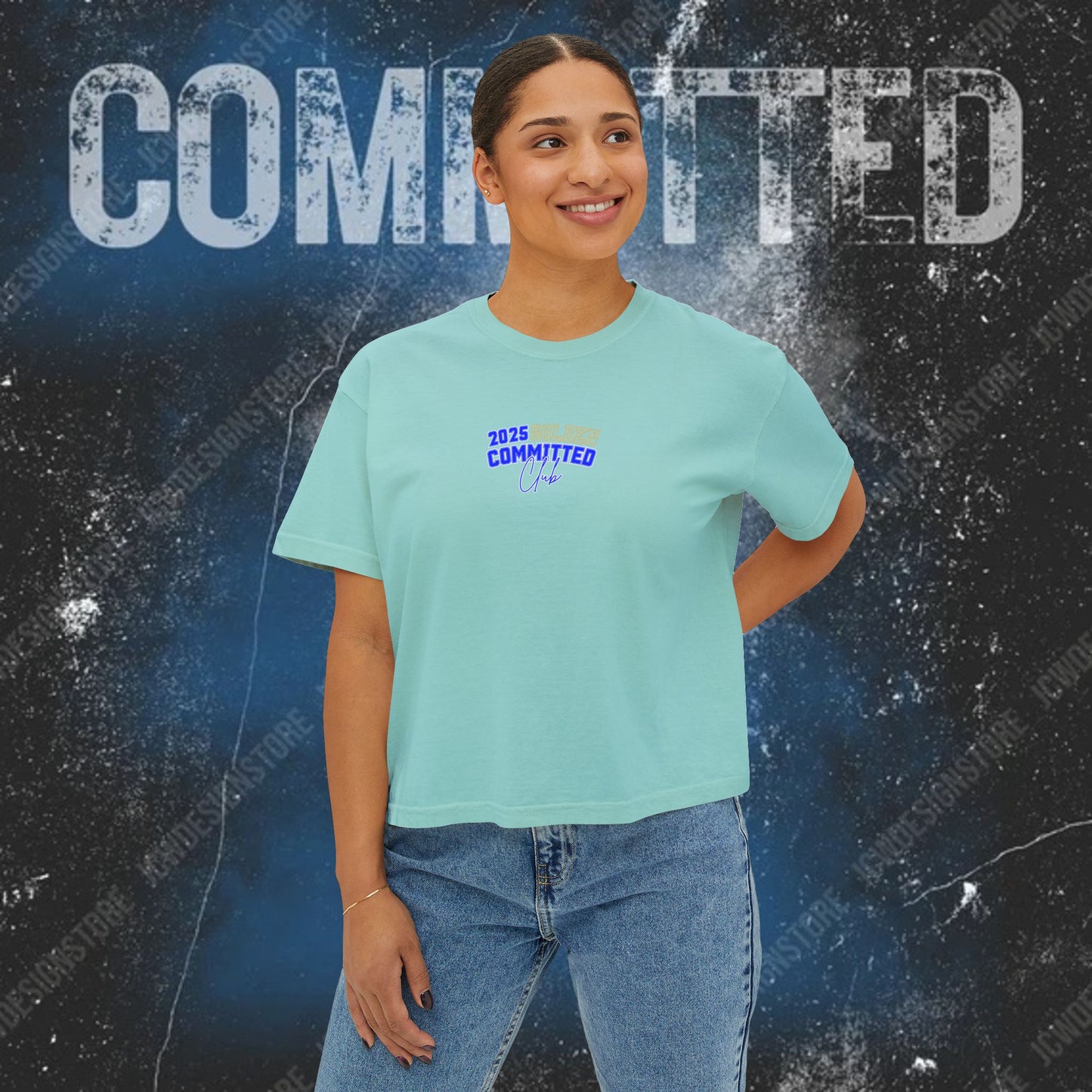 GOLDEN Women's Boxy Tee - 2025 Committed Club