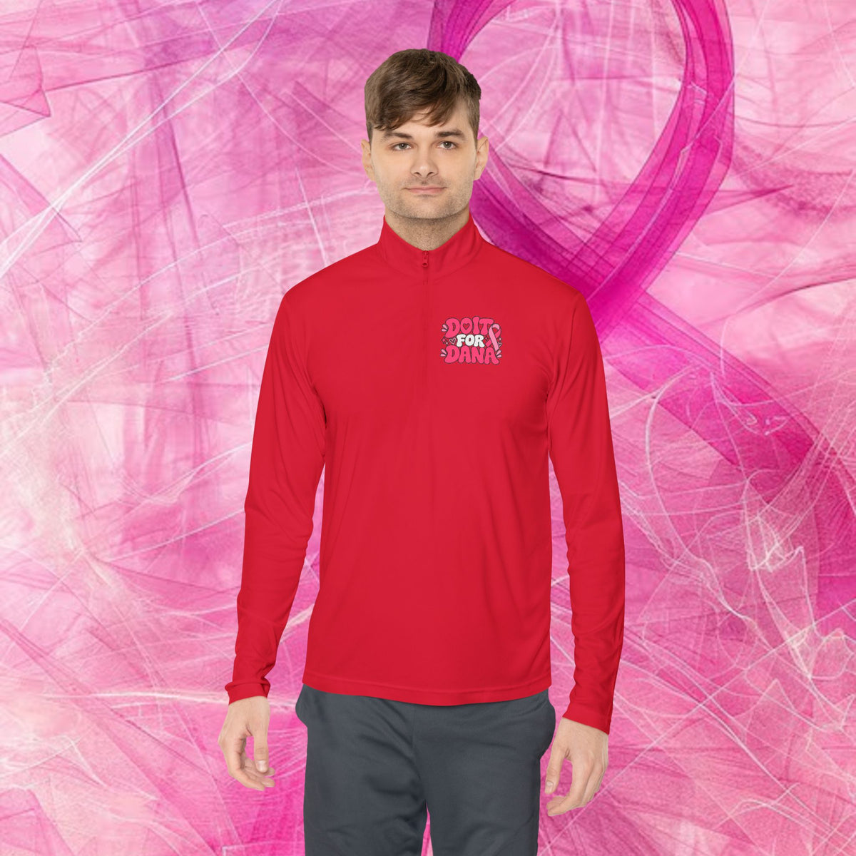 'Do it For Dana' Quarter-Zip Pullover — "No One Fights Alone"