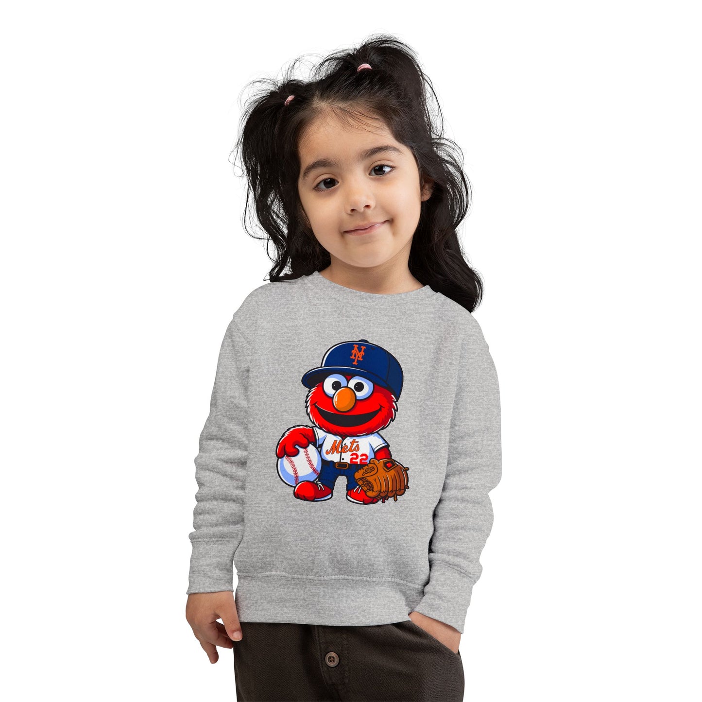 Cute Baseball Crewneck for Kids