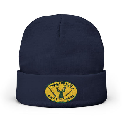 Embroidered Knit Beanie — Highland Lake Rod & Gun Club