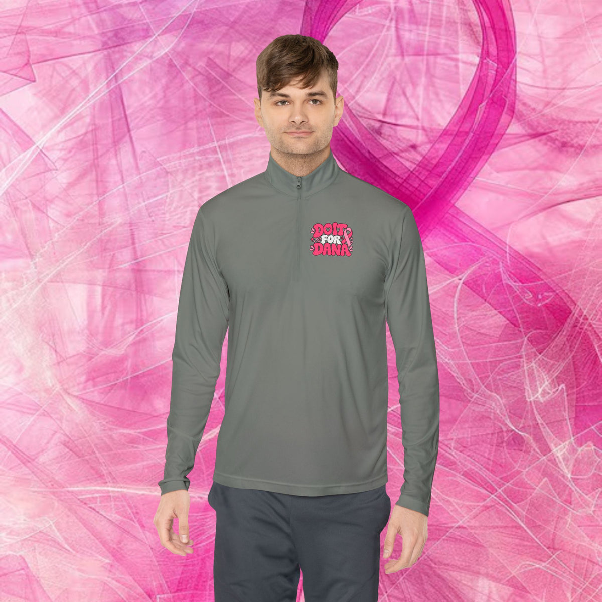'Do it For Dana' Quarter-Zip Pullover — "No One Fights Alone"