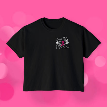 Barbells for Boos Women's Skull Boxy Tee