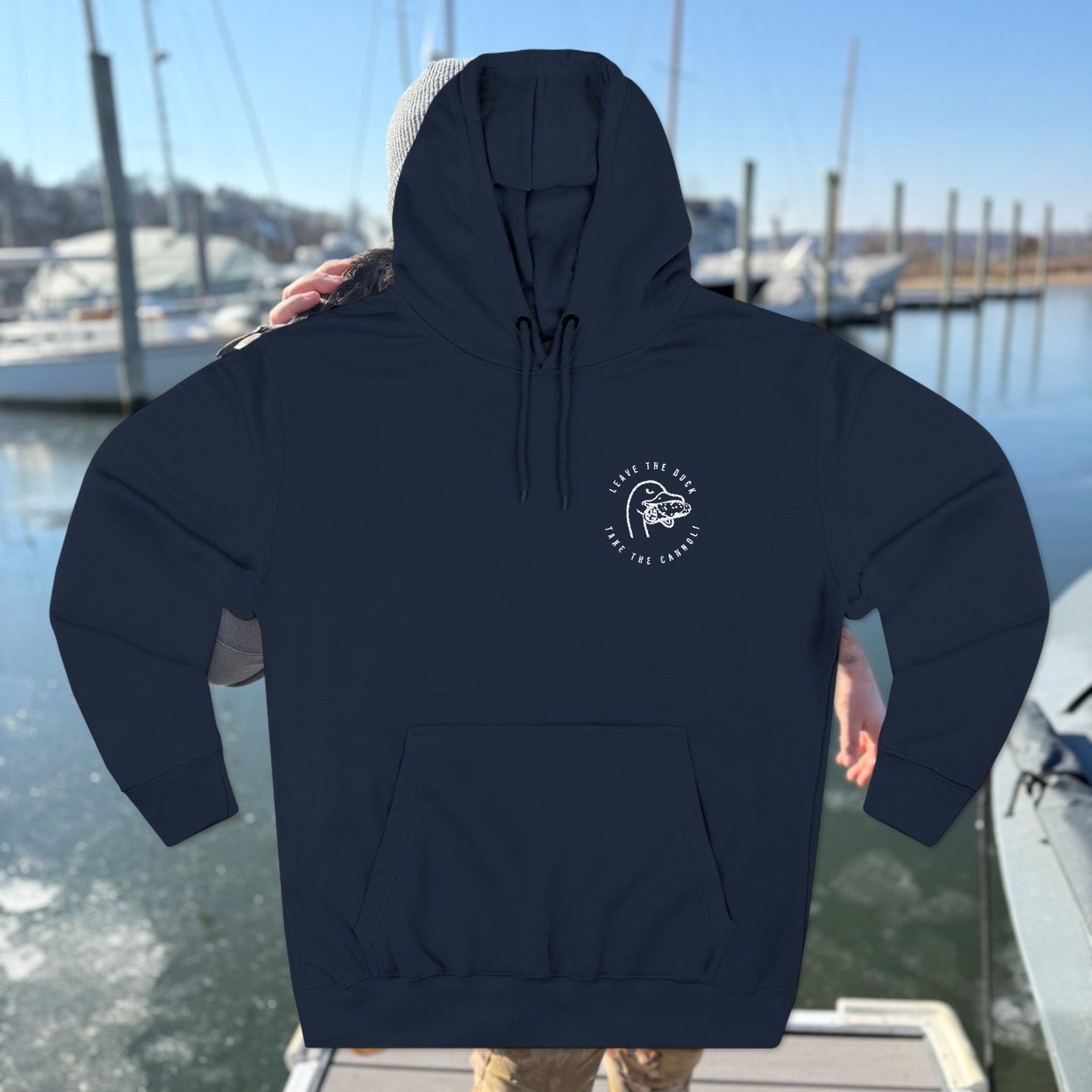 Embroidered LTD Three-Panel Fleece Hoodie