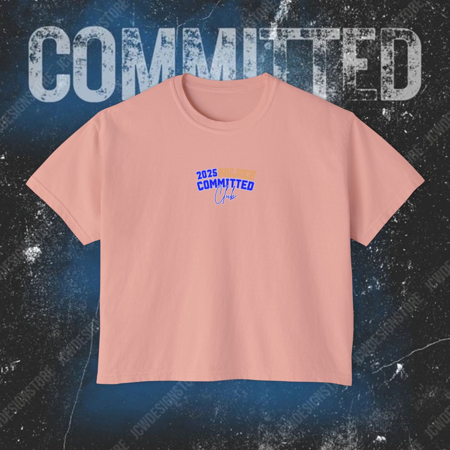 GOLDEN Women's Boxy Tee - 2025 Committed Club