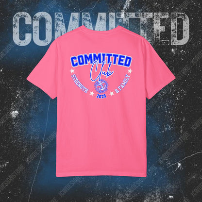Committed Club T-Shirt — 100% pre-shrunk ring-spun cotton and heavy-weight construction