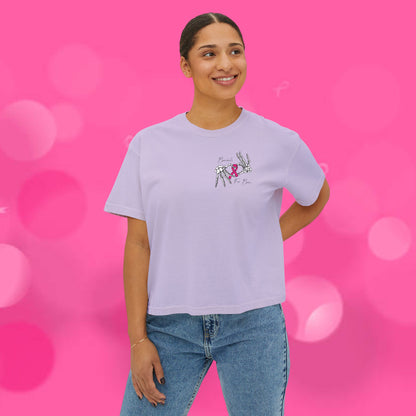 Barbells for Boos Women's Skull Boxy Tee