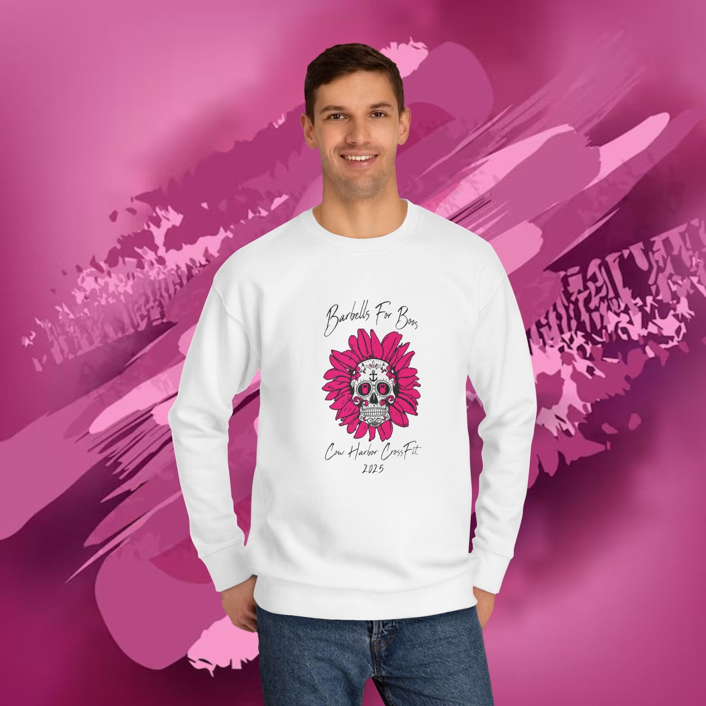 Barbells for Boos 2025 Skull Crew Sweatshirt