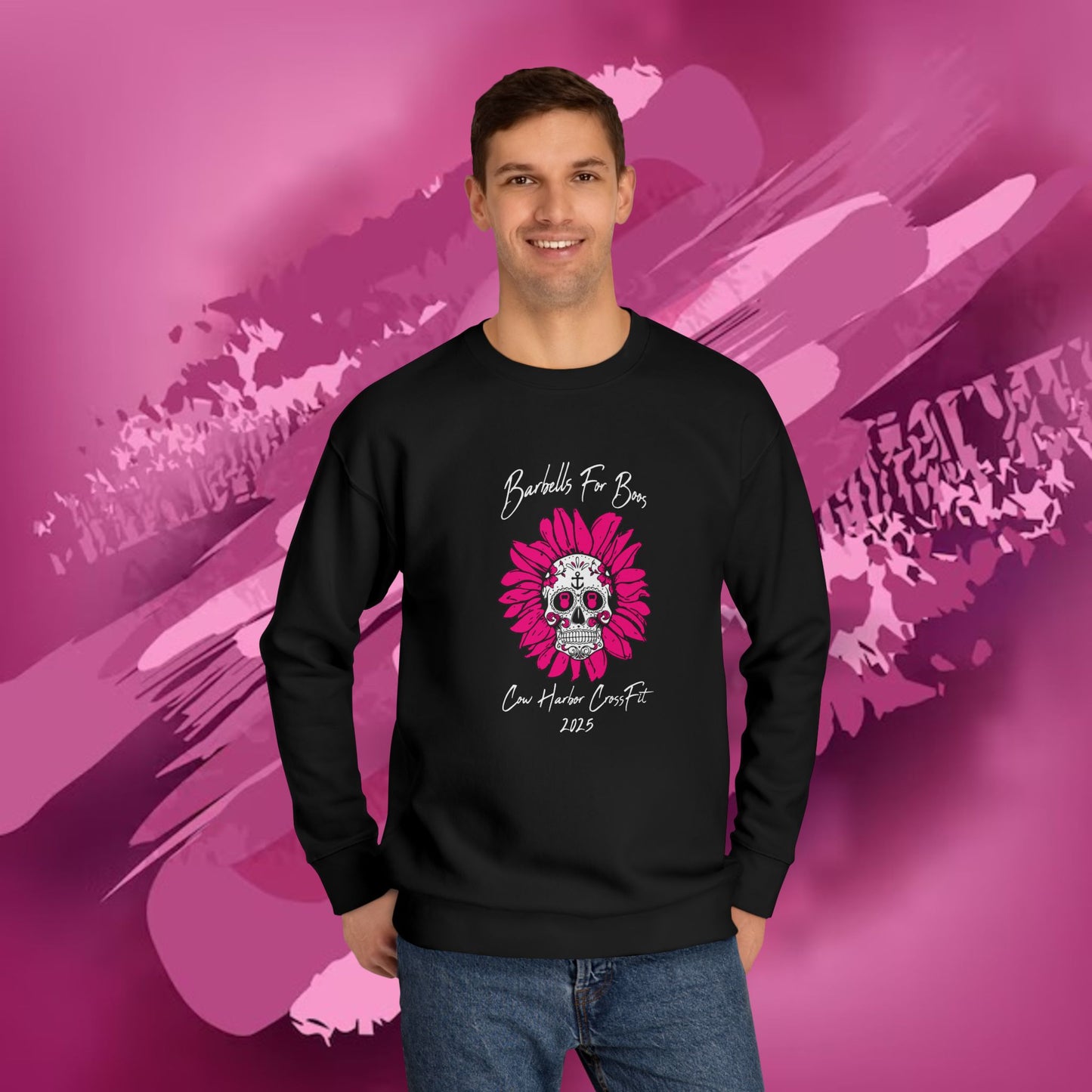 Barbells for Boos 2025 Skull Crew Sweatshirt