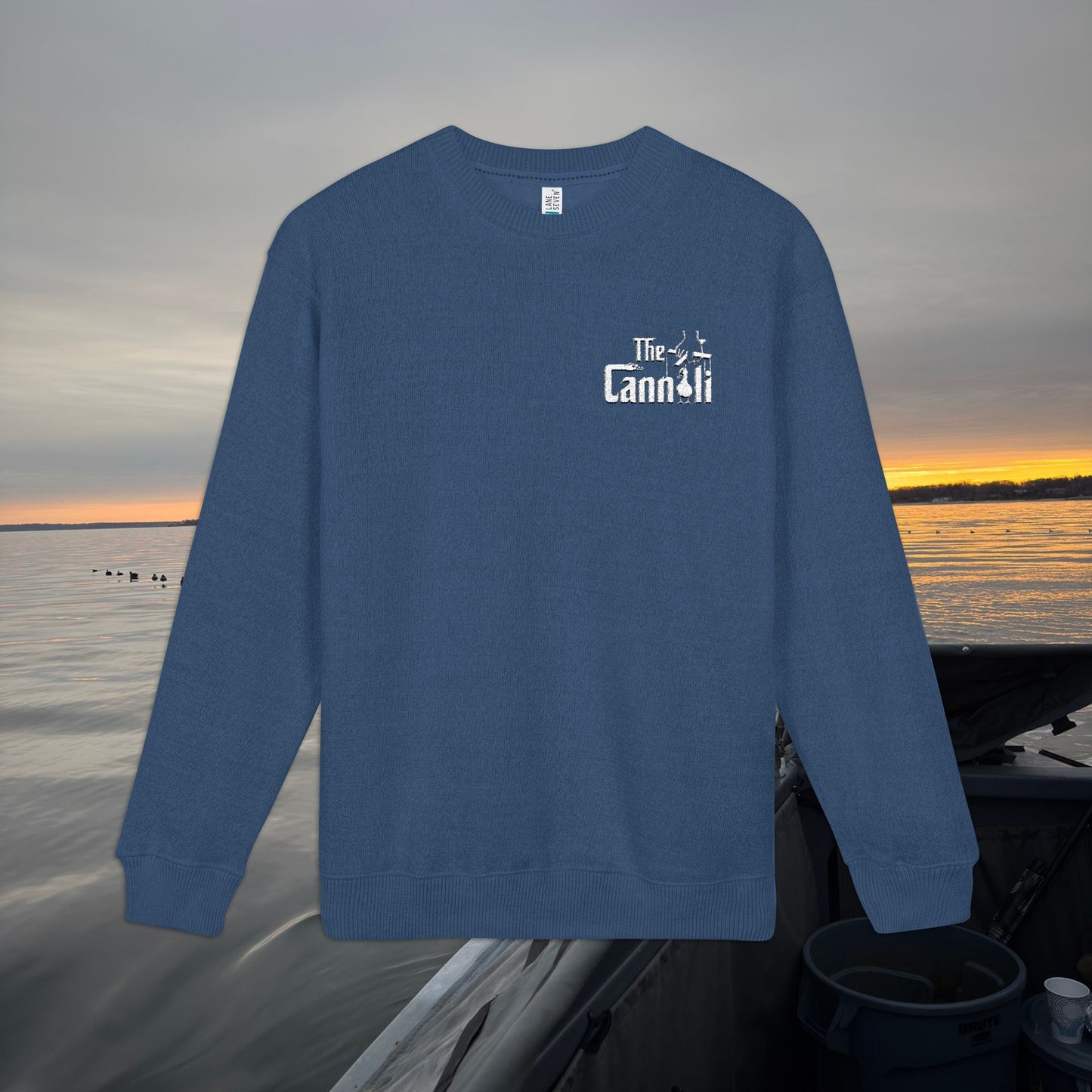Embroidered Cannoli Crewneck Sweatshirt