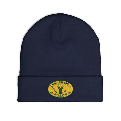 Embroidered Knit Beanie — Highland Lake Rod & Gun Club