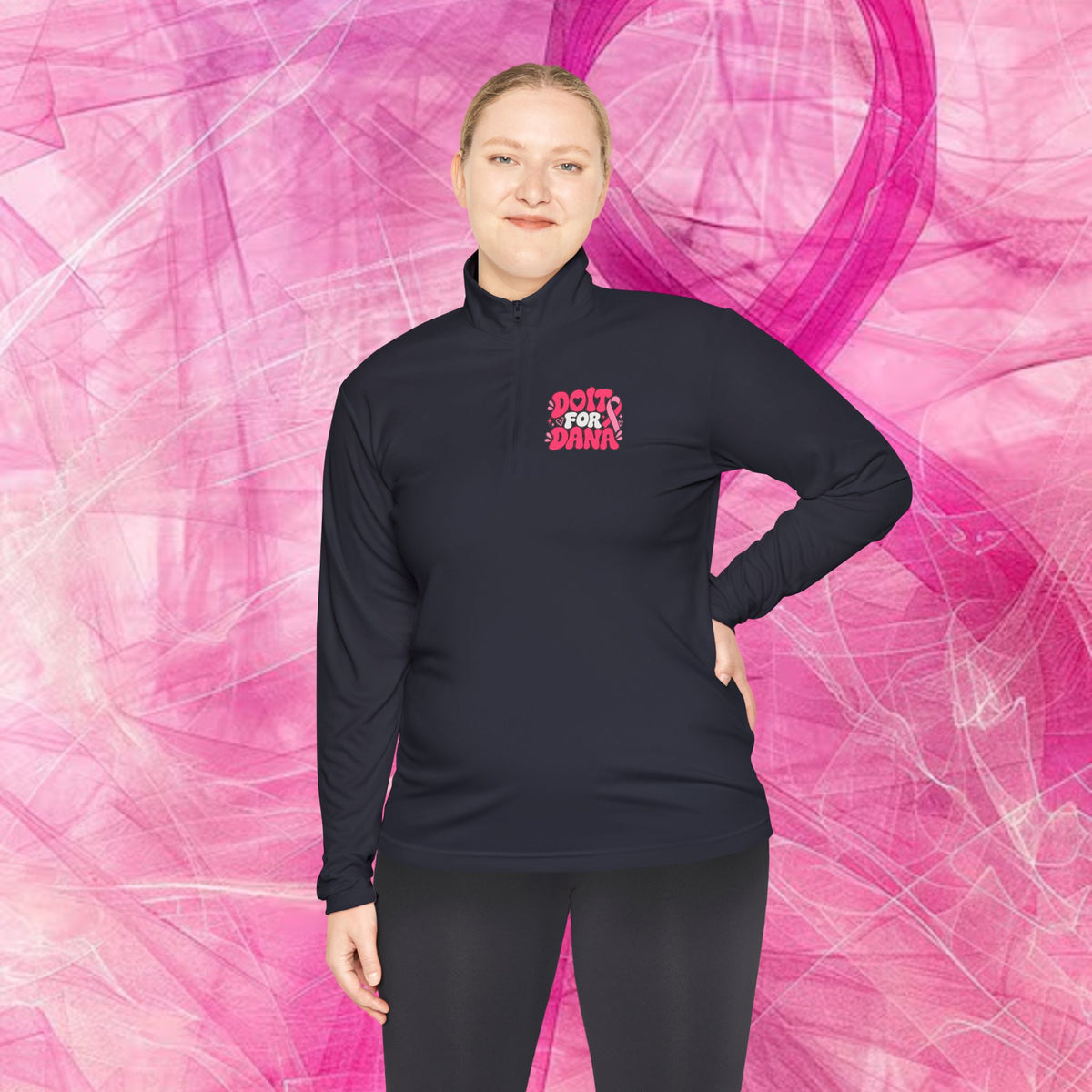 'Do it For Dana' Quarter-Zip Pullover — "No One Fights Alone"