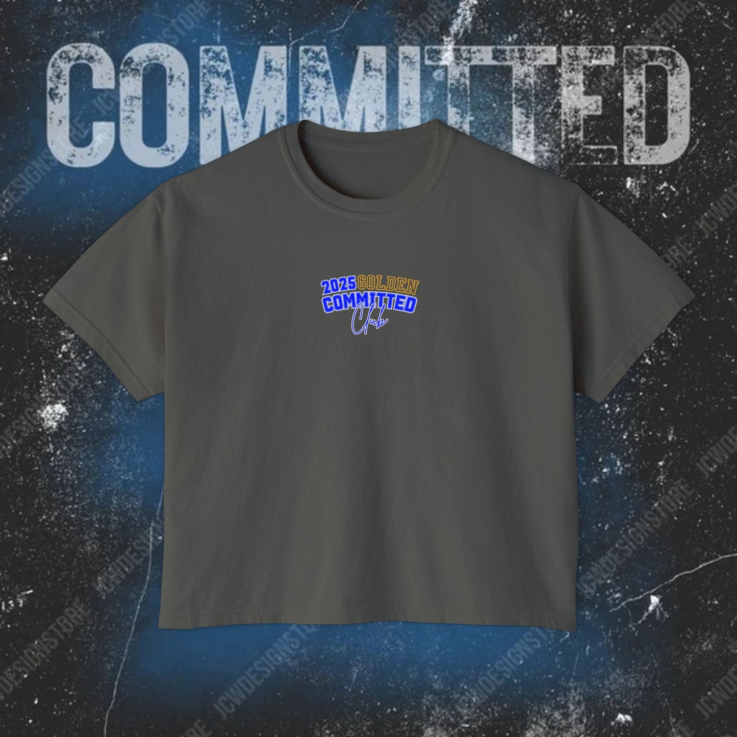 GOLDEN Women's Boxy Tee - 2025 Committed Club