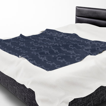 Bronx Bomber Cozy Velveteen Plush Blanket