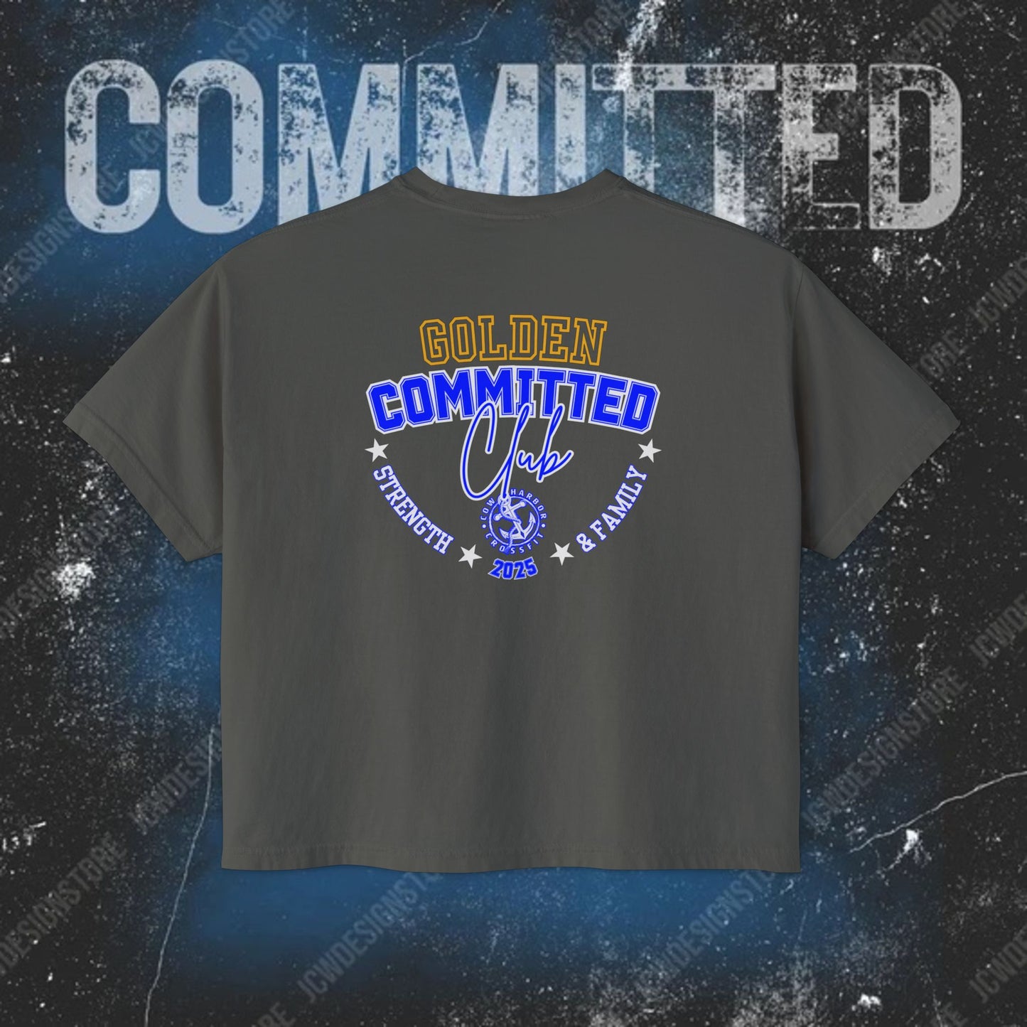 GOLDEN Women's Boxy Tee - 2025 Committed Club