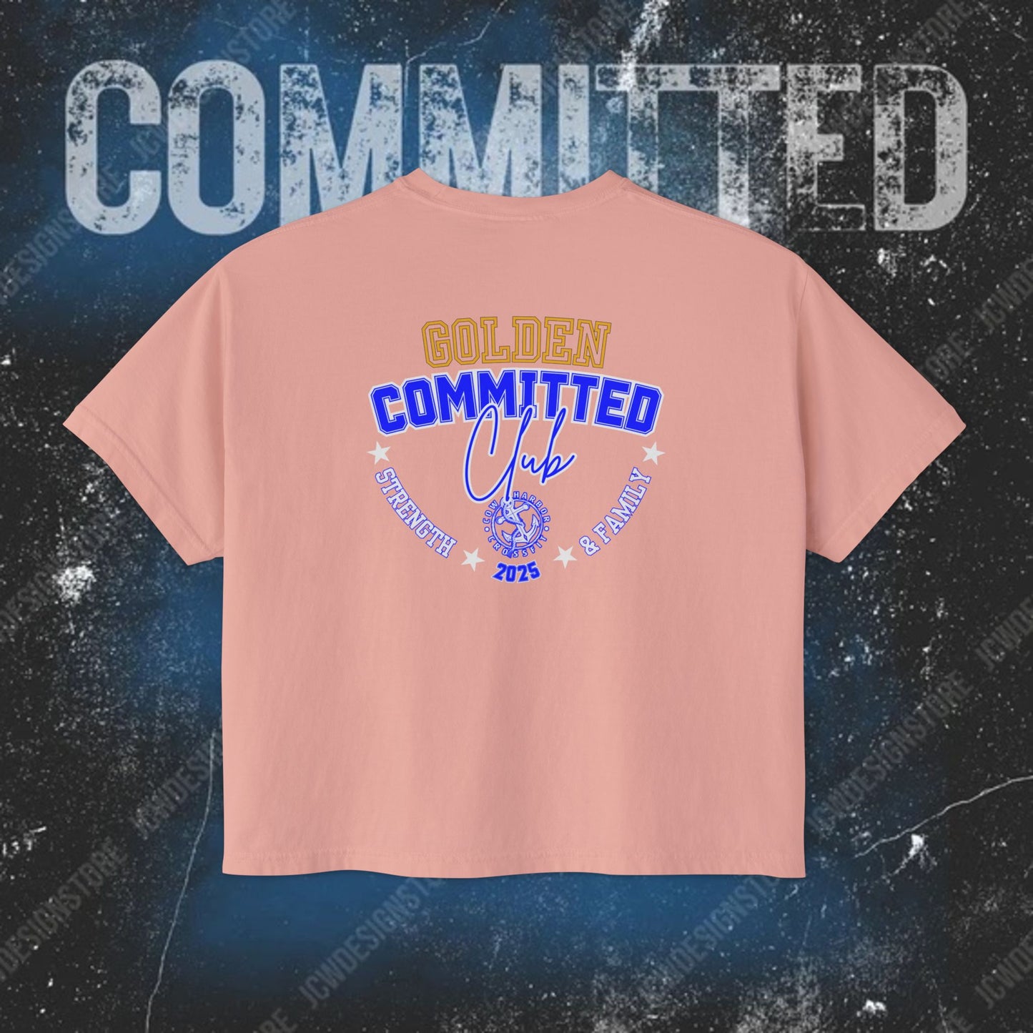 GOLDEN Women's Boxy Tee - 2025 Committed Club