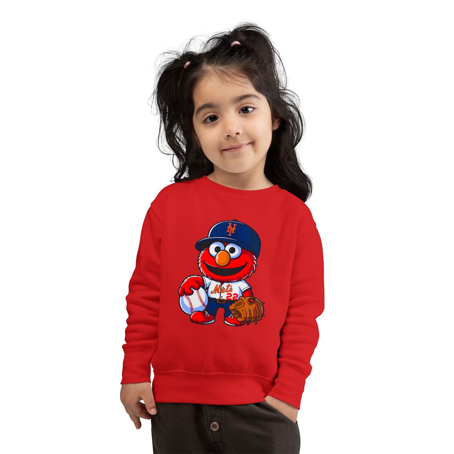 Cute Baseball Crewneck for Kids