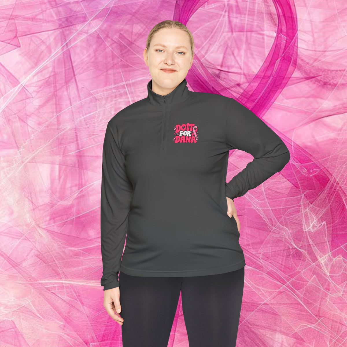'Do it For Dana' Quarter-Zip Pullover — "No One Fights Alone"