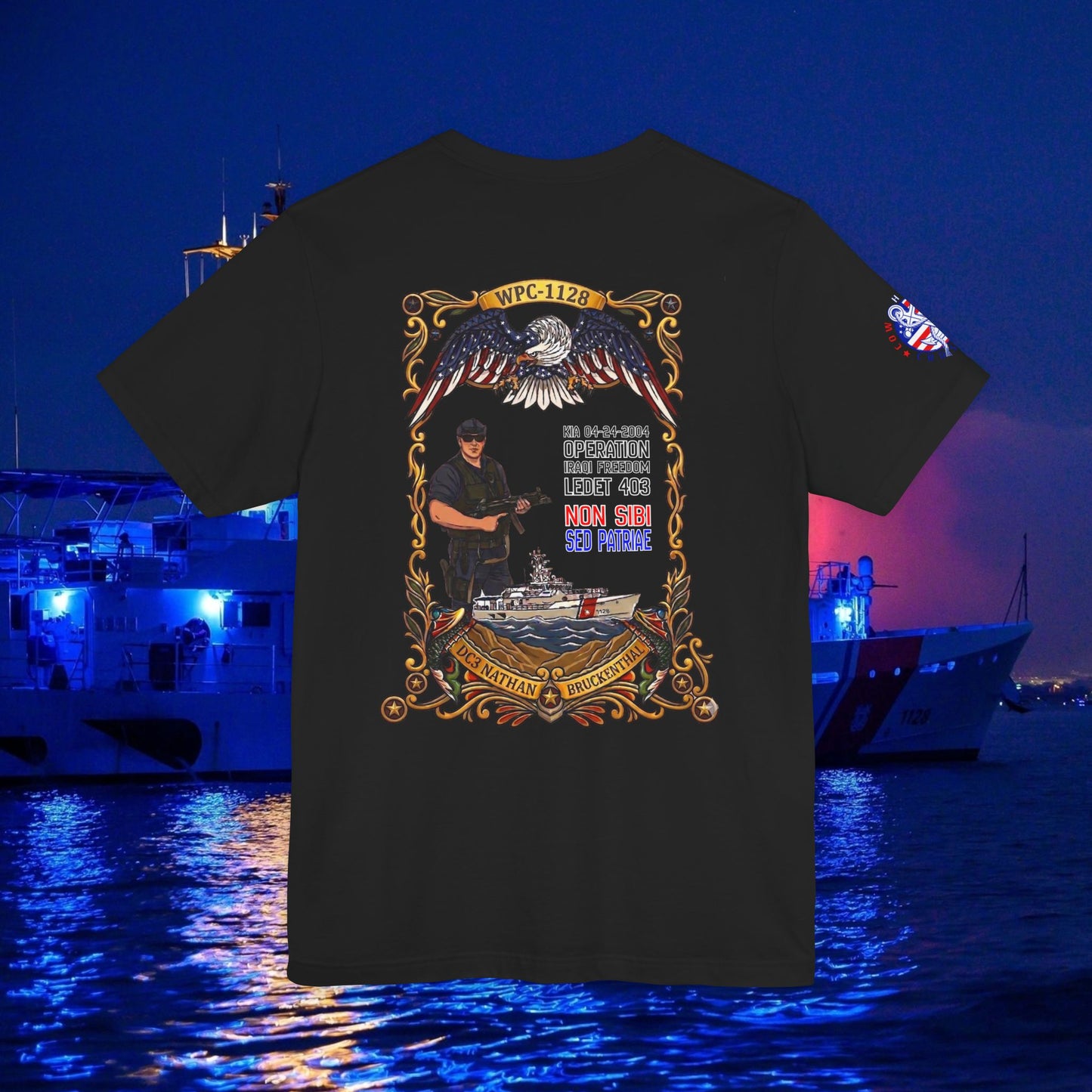 Event Registration + Nate 'Bruck' Tribute Tee — "Non Sibi Sed Patriae"