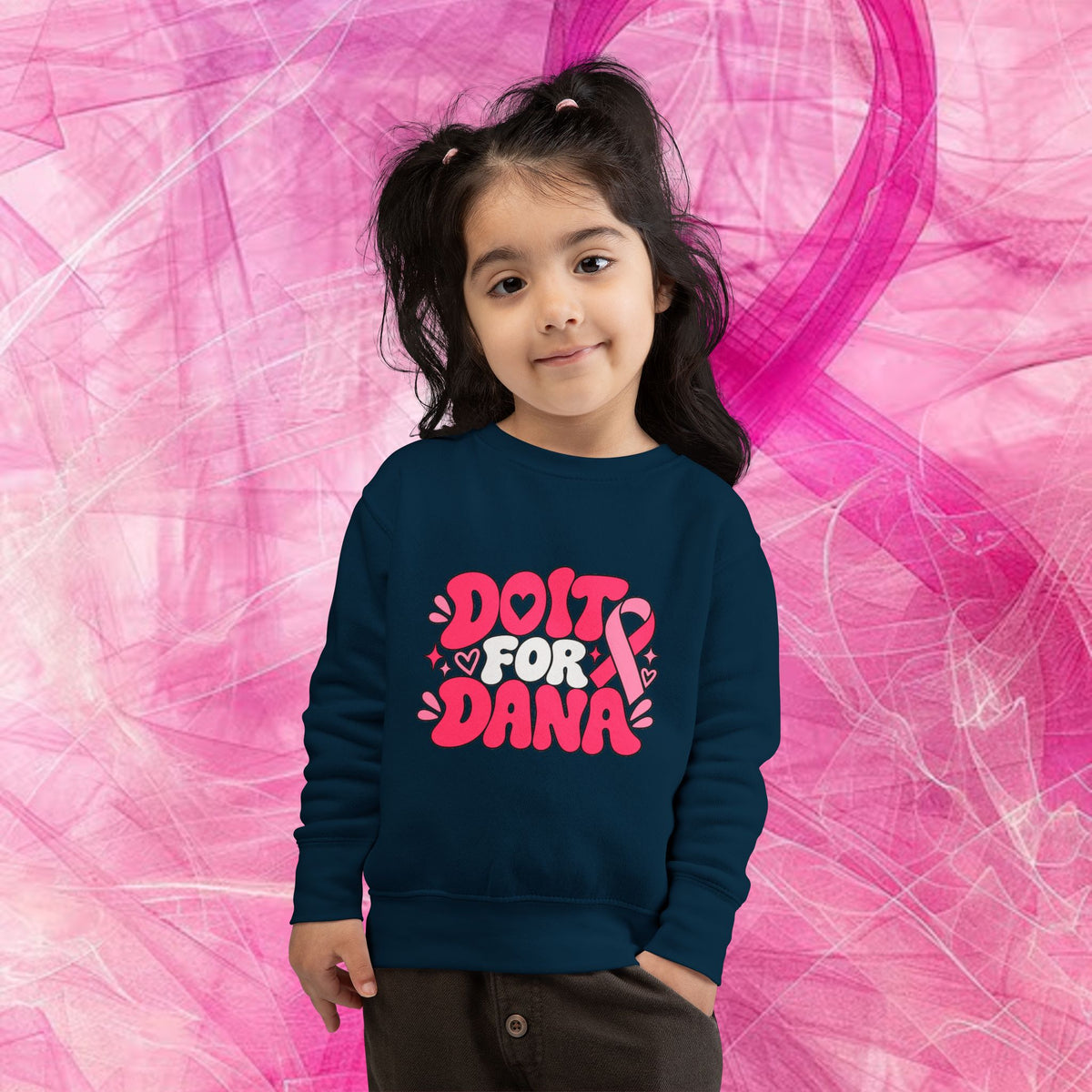 'Do It For Dana' Toddler Sweatshirt — 'No One Fights Alone'