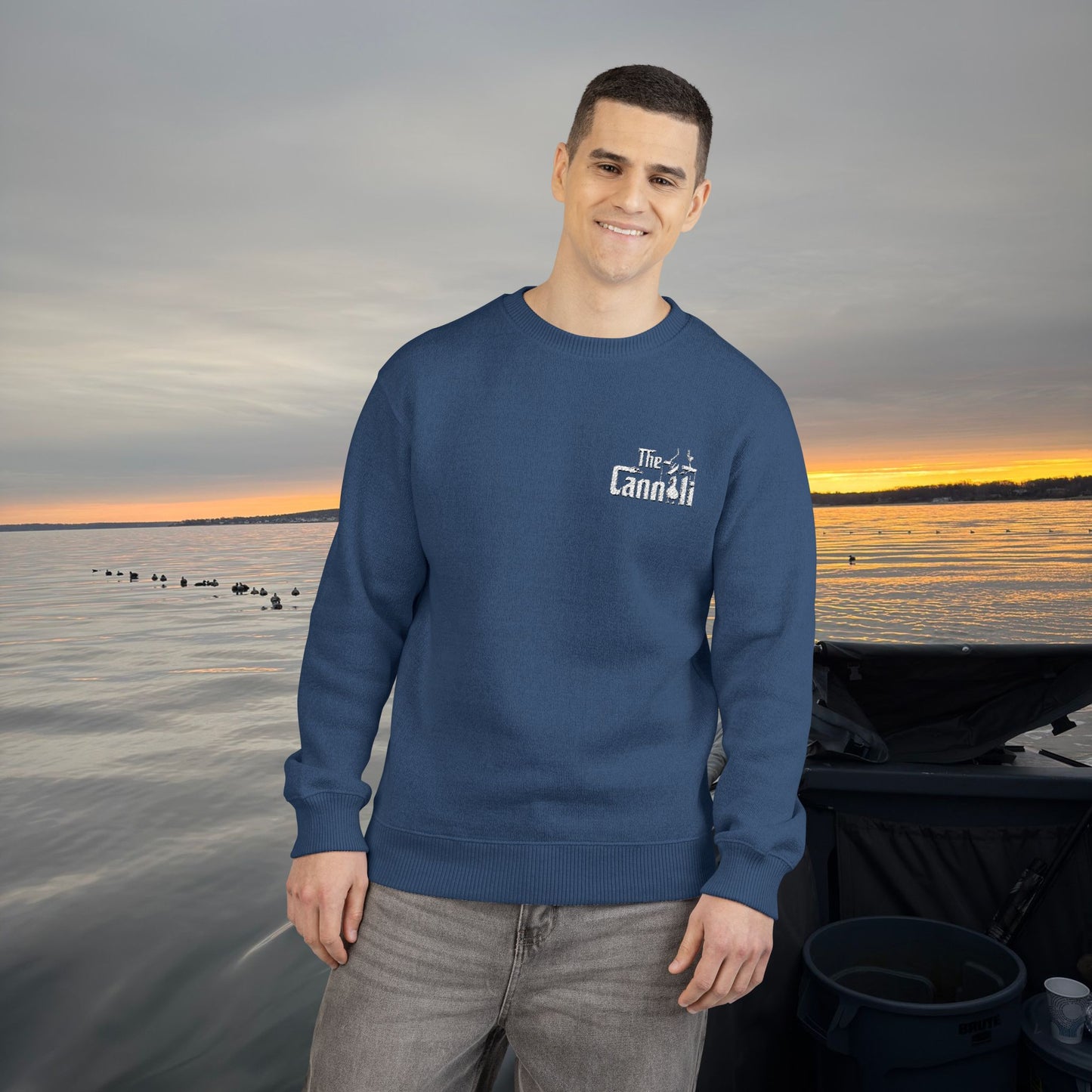 Embroidered Cannoli Crewneck Sweatshirt