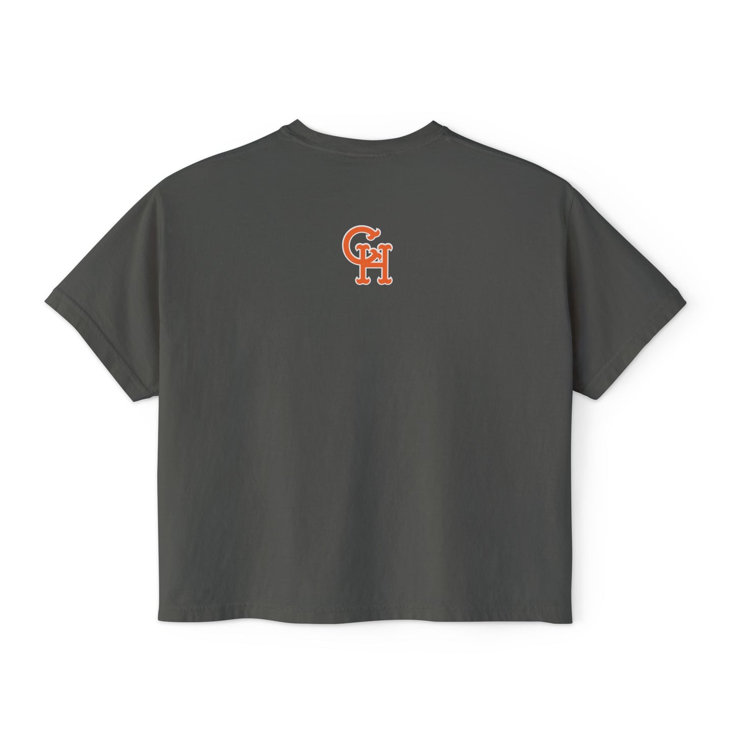 Cow Harbor CrossFit Women's Boxy Tee — Athletic Gym Crop Top