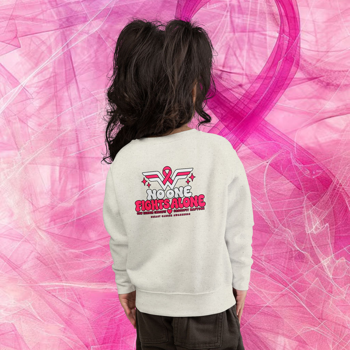 'Do It For Dana' Toddler Sweatshirt — 'No One Fights Alone'