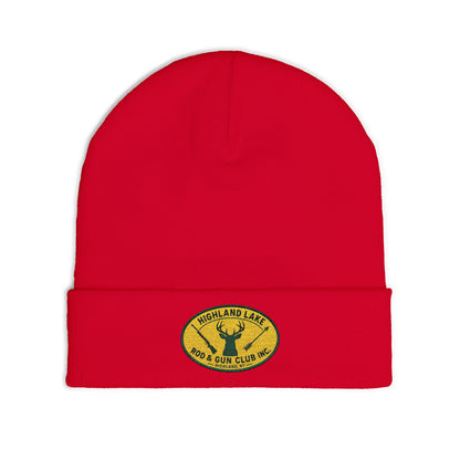 Embroidered Knit Beanie — Highland Lake Rod & Gun Club